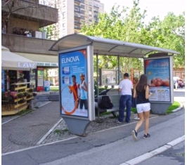 Novi Sad - Autobuska stajališta  -  Maksima Gorkog sa Bul. oslobođenja