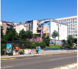 Beograd - Fasadna Reklama - Brankova i Pop Lukina (bočna strana) N