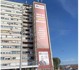 Kragujevac - Fasadna Reklama - Zastavin soliter N