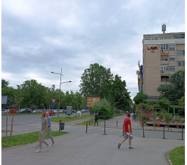 Novi Sad - Fasadna reklama  - Bulevar oslobođenja, iznad Vremeplova
