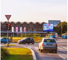 Novi Sad - LED Ekran - Železnička stanica JP