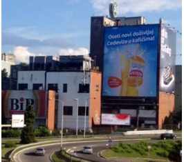 Beograd - Fasadna Reklama - BIP 4 N - Auto-put (desna strana)