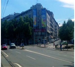 Beograd - Fasadna Reklama - Bajloni pijaca N