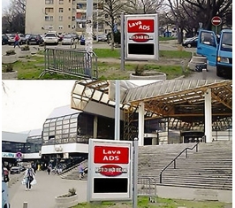 Novi Sad - City light - SPENS između suda i SPENSa Z