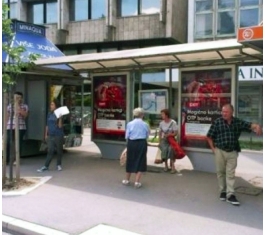Novi Sad - Autobuska stajališta - Bulevar Mihajla Pupina - kod banke Intesa