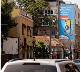 Beograd - Fasadna Reklama - Vukov spomenik AG