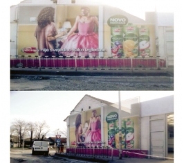 Novi Sad - Fasadna reklama - Partizanska ulica