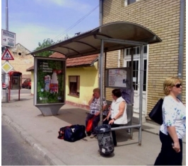Novi Sad - Autobuska stajališta - Preradovićeva, ugao sa Božidara Adžije