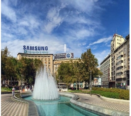 Beograd - Reklama na krovu - Trg Nikole Pašića N