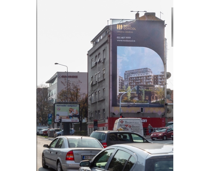Beograd - Fasadna reklama - Bulevar Despota Stefana-Cvijićeva AG