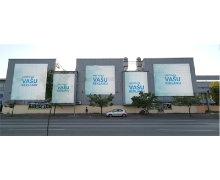 Novi Sad - Fasadna reklama - Megabord - Sajam - Pozicije 1,2,3,4,5 PS