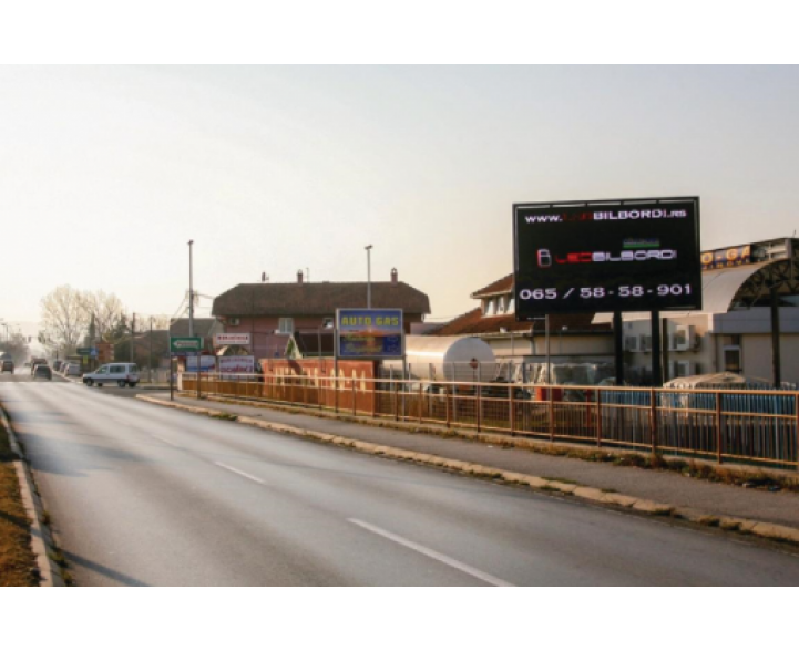 Valjevo – LED ekran R – Vladike Nikolaja 239, (duple trake ulaz u Valjevo)