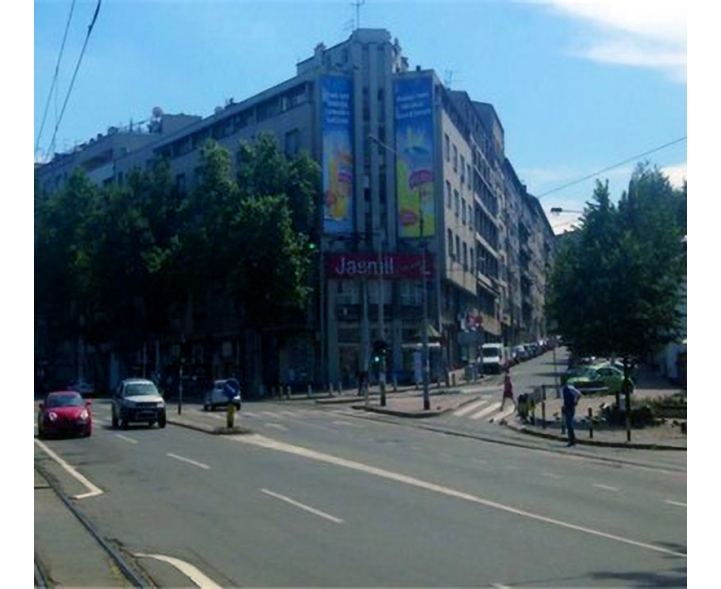 Beograd - Fasadna Reklama - Bajloni pijaca N