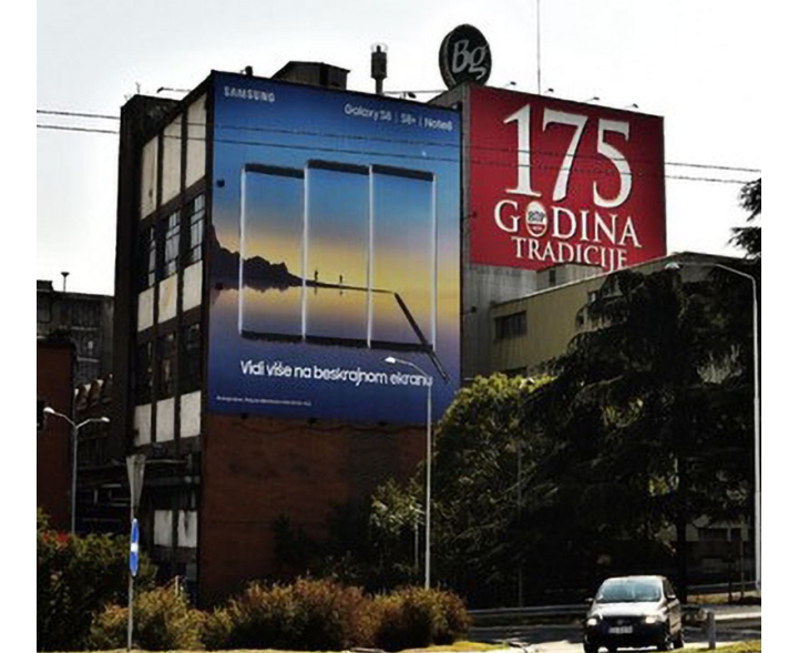 Beograd - Fasadna Reklama - BIP 5 N - Kneza Miloša (leva strana)
