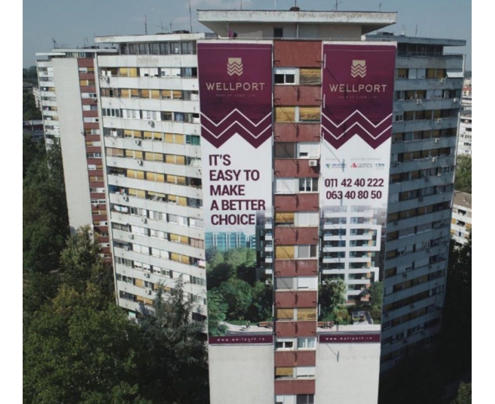 Beograd - Fasadna Reklama - Milutina Milankovića - Omladinskih brigada  N