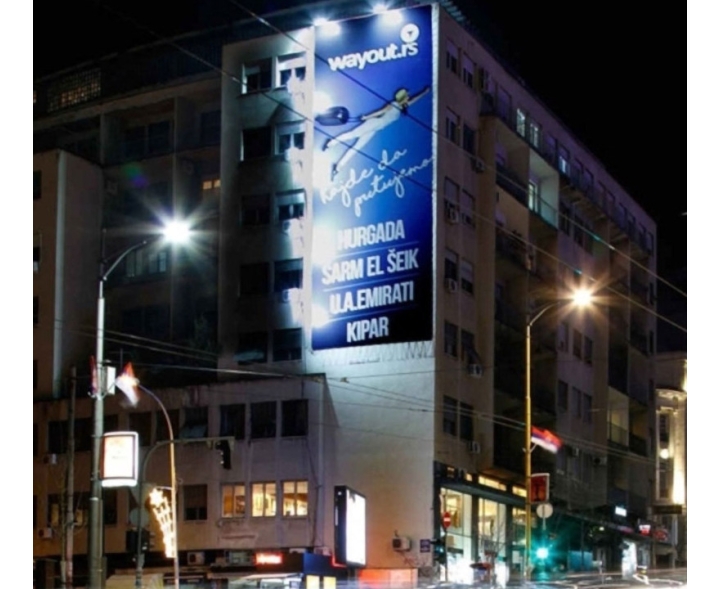 Beograd - Fasadna Reklama - Kneza Miloša  AG