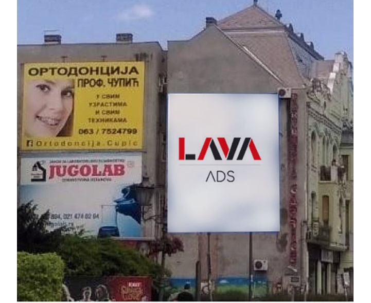 Novi Sad - Fasadna Reklama - Bulevar Kralja Aleksandra 14a M