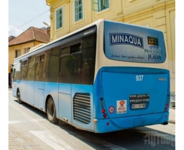 Novi Sad - Brendiranja zadnjeg stakla na autobusima