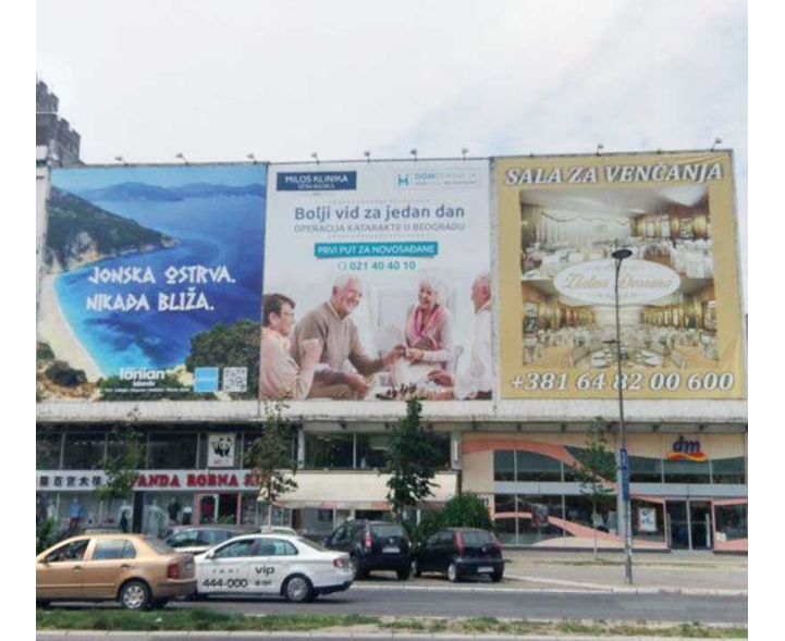 Novi Sad - Fasadna Reklama - Bulevar oslobođenja Z