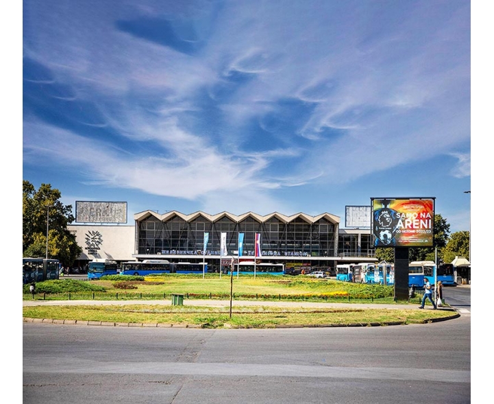 Novi Sad - LED Ekran - Železnička stanica JP
